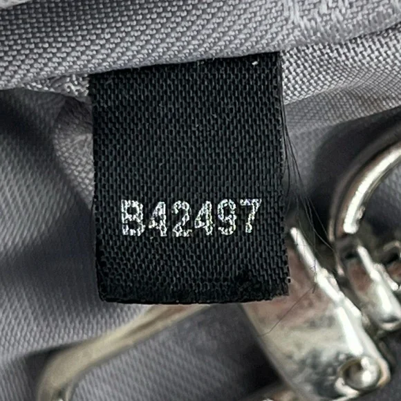 Cole Haan Silver Leather Zipper Top 3 Compartment Satchel Bag Purse Women's - Picture 13 of 13